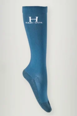 Harcour Chaussettes Badminton (X2 paires)|Femme Chaussettes D'équitation|Chaussettes D'équitation