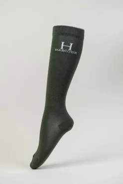 Harcour Chaussettes Badminton (X2 paires)|Femme Chaussettes D'équitation|Chaussettes D'équitation
