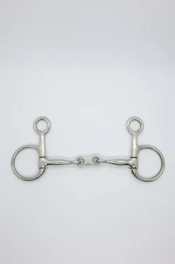 Harcour Mors Baucher double brisure lien plat 11mm| Mors